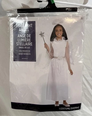 Disfraz de ángel Amscan Starlight (talla infantil mediana 8-10) nuevo en paquete Foto 1 de 4