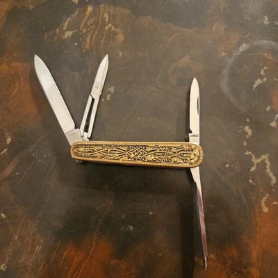 Винтажный HOFFRITZ ГЕРМАНИИ «Омар» перочинный нож «Толедо масштаб» ручки Cloisonne - Изображение 1 из 4