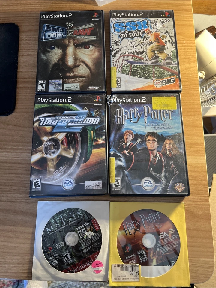 Lote de 6 juegos Playstation 2 PS2 Smackdown V Raw, Ssx, Need For Speed, Harry Potter Foto 1 de 1