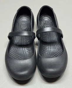 Crocs Alice Work Mary Janes Mujer Negro Zapatos Antideslizantes 11050 Talla 9 - Imagen 1 de 9