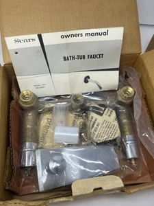 Vintage Sears Badezimmer Badewanne Wasserhahn # 330.20951 NOS CHROM - Bild 1 von 11