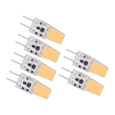 6x Chandelier COB Light Bulb GY6.35 5W AC/DC12V 2700K-3000K New - Image 1 of 4