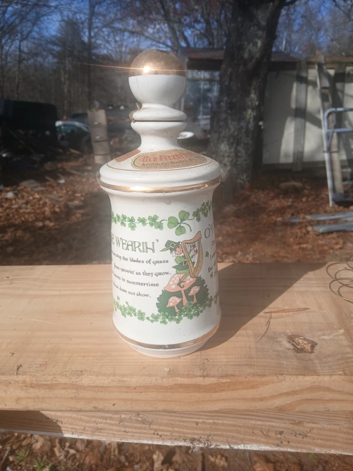Stitzel Weller Old Fitzgerald Blarney Bottle Irish Ballad Porcelain Decanter MCM - Image 1 of 1