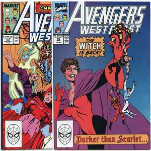 Avengers West Coast #s 53-60 lot of 8 Marvel Comics (1990) DARK SCARLET WITCH! - Picture 1 of 16