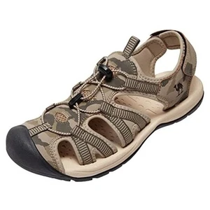 Men's Hiking Sandals Closed Toe Outdoor Beach Sandal Waterproof Sport 10 Green - Picture 1 of 7