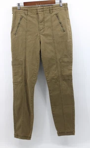 Anthropologie Damen 30 Olive Skinny Cargo Hose Jogger Style Denim Y2K - Bild 1 von 8