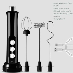 Frusta Schiuma Montalatte Elettrico 3 in 1 Mixer Caffè Lattes Batti Uova Cottura - Foto 1 di 10