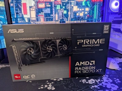 ASUS PRIME RX 9070 XT OC Edition 16GB Graphics Card GPU - BRAND NEW & SEALED - Image 1 of 4