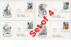TurtlesTradingPost- Disney Characters 2005 #3912-15 FDC Artcraft Variety Cachet - Picture 1 of 3