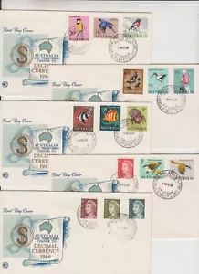 Stamps 1966 part set 15 on 5 x WCS Wesley cachet FDCs Russell St unaddressed - Picture 1 of 1