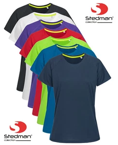 Stedman ACTIVE-DRY Damen Frauen atmungsaktiv Polyester Sport T-Shirt Tshirt Tee - Bild 1 von 13
