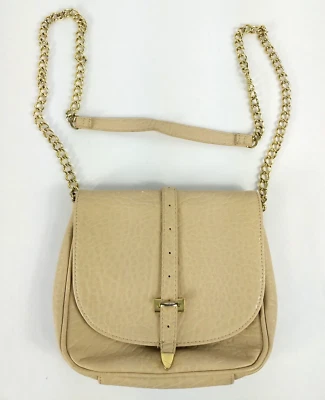 Bolso Bandolera Linea Pelle Lp Azul Cuero Marfil Cinturón Con Cadena Foto 1 de 4