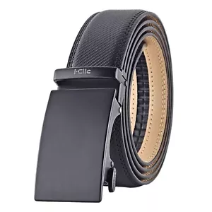 Cintura uomo Automatica i-Clic in Pelle PU Trama in Carbon Look Regolabile Beige - Bild 1 von 7
