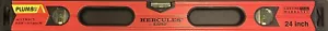 KAPRO Hercules 24" Aluminum Box Beam Level 3 Vial with Plumb Window - Picture 1 of 4
