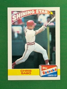 1989 Topps Bazooka Shining Stars Baseball #18 Chris Sabo - Picture 1 of 2