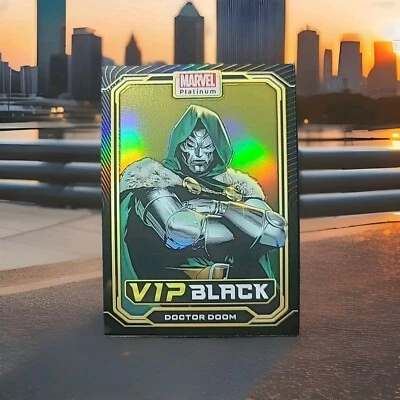 Marvel Platinum VIP BLACK Achievement Redemption Doctor Doom Human Torch VIP-2/3 - Image 1 of 4