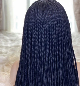 All black cornrow Braided wig  - Picture 1 of 2