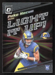 2023 Donruss Optic Puka Nacua #LU-PN Light It Up! RC Los Angeles Rams - Picture 1 of 2