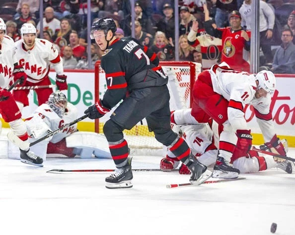 Ottawa Senators BRADY TKACHUK Glossy 8x10 Photo Print NHL Hockey Poster - Image 1 of 1