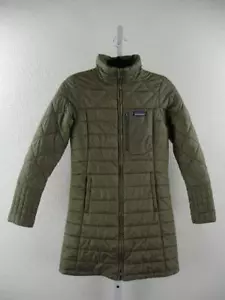 Womens XS Patagonia Radalie Insulated Parka Industrial Green Puffer Quilted Long - Picture 1 of 20