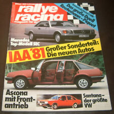 Rallye Racing 9/81 IAA 81, Opel Ascona C, Mercedes SEC, Formel 1, 2, 3, J. Klein