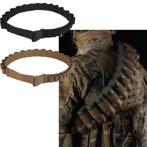 16pcs Round Shotgun Shell Bandolier Belt for 16X40mm Grenade Shell Mag Pouch - Picture 1 of 32