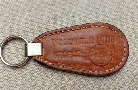NK VRAPČE - Zagreb Croatia football club, vintage leather keychains, key ring ! Cover