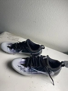 Nike Vapor Untouchable Pro Low TD Football Cleats Black/White 9.5. Signed. - Picture 1 of 24