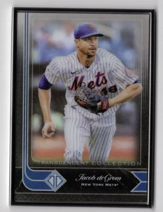 Jacob deGrom 2021 Topps Transcendent Icons Metal Framed Card Mets #25 /95 - Picture 1 of 1