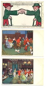 ENGLAND 7 ALTE PPC HUMOR --F/VF- - Bild 1 von 4