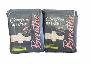 (2) Almohadillas ultrafinas respiración despreocupada con alas cuidado súper femenino 14 quilates EA - Imagen 1 de 1