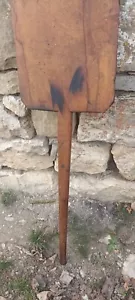 Antique Primitive Old Wooden Bread Board Scoop Shovel Plate 19th - Picture 1 of 5
