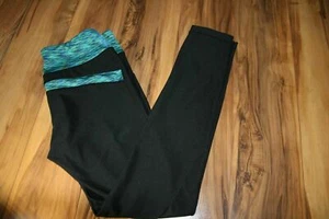 RBX Adult Womens Small Leggings Black Legs Colorful Top - Picture 1 of 4