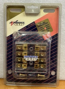 Phoenix MFBx4 Gold 24KT Plated Multi Independent Four 4 Fuseblock USA Old School - Picture 1 of 6
