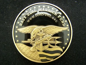 Navy SEAL Warrior Fund All In All The Time Challenge Coin - Imagen 1 de 2