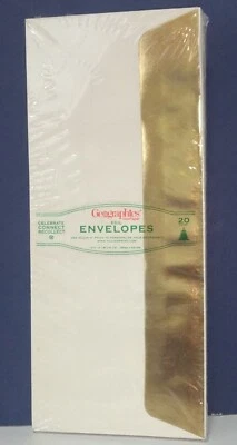 Sobres Geographics Gold Foil Flap #10 4 1/8x 9 1/2 20 unidades Foto 1 de 3