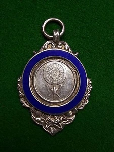 solid silver watch fob medal 9.2 g no'50 - Picture 1 of 2