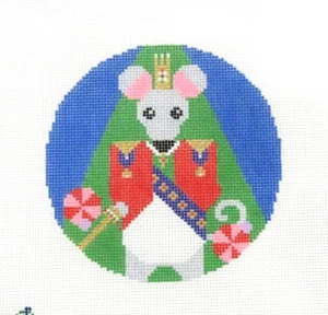 Whipstitch Nutcracker Series Mouse King with SG Handpainted Needlepoint Canvas - Picture 1 of 2