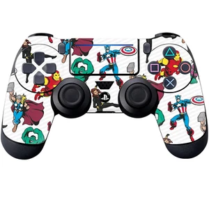 Controller Gear Marvel Comics PlayStation 4 Skin - Avengers Pattern Set 2 - Picture 1 of 4