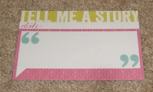 My Mind's Eye 4x6 Journal Card ~ cut & paste.....Adorbs "Story" - Picture 1 of 1