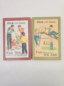 VTG 1993 Dick And Jane Fun With Our Family~Fun Wherever We Are REPRINTS - Foto 1 di 19