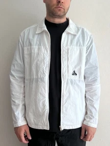Palace Skateboards SUAVE-IT SHELL TOP White Light Nylon-Blend Jacket Logo Size M - Picture 1 of 12