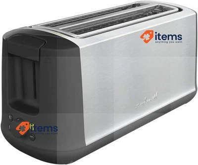 Moulinex Subito 4 Tostapane, 2 Lungo Slot Termostato Acciaio Inox 1700W - Immagine 1 di 3