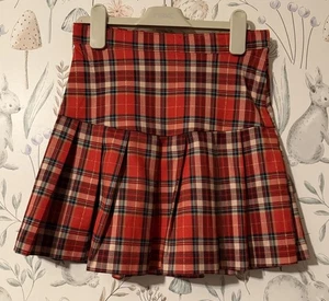 Girls Age 9-10 Years - H&M Checked Skirt - Picture 1 of 2