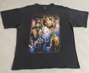 Vintage 90s Mary J Blige No More Drama Tour RARE Rap Tee Large Hip Hop R&B Music - Bild 1 von 7