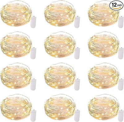 Brightown 12 Pack LED Fairy Lights Battery Operated String Lights - 7ft 20LED - Image 1 of 4