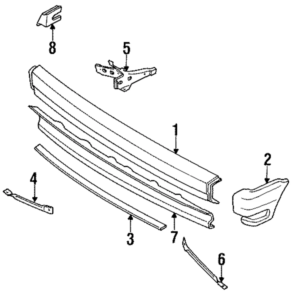 Tira de impacto genuina Mazda UB41-50-0C0B Foto 1 de 1