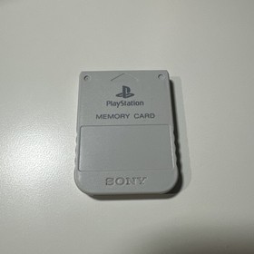 Playstation 1 PS1 Official OEM 15 Block Memory Card SCPH-1020 White TESTED