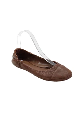 Delman Womens Textured Rounded Toe Casual Flats Brown Size 6 - Image 1 of 4