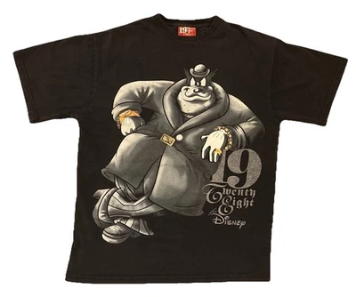 Camiseta Grande Vintage Disney Villains Peg Leg Pete Hip Hop Gangster Bling Y2K Foto 1 de 4